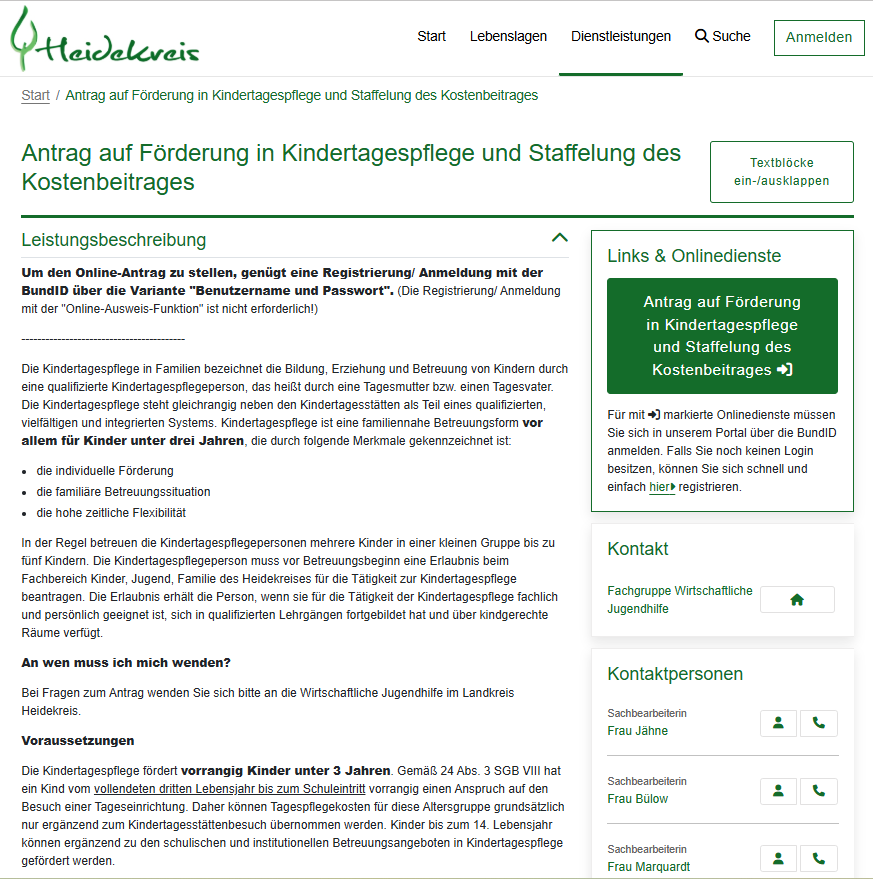 Das OpenKreishaus gibt die Möglichkeit online Anträge zu stellen. 