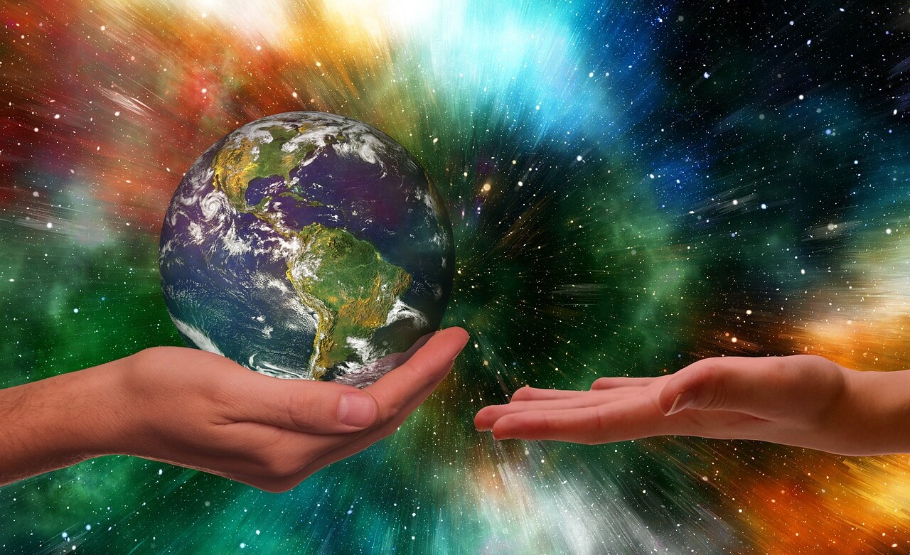 Die Welt liegt in unseren Händen. Die Welt liegt in unseren Händen.